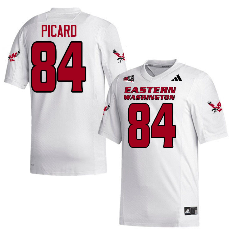 Eastern Washington Eagles #84 Bob Picard College Football Jerseys,Uniforms Stitched-White